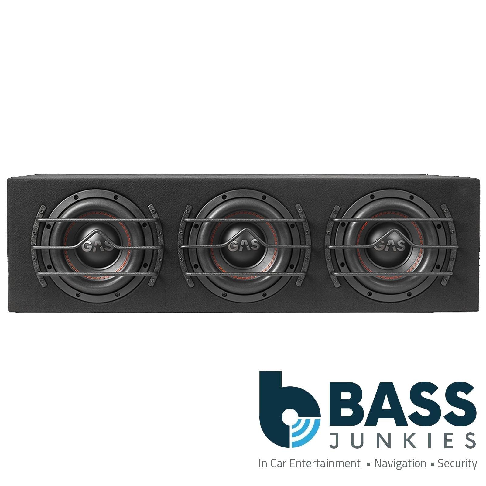 Gas MAX B1-38 - 3000 Watts 8 Inch 20cm Triple Vented Enclosure Car Subwoofer