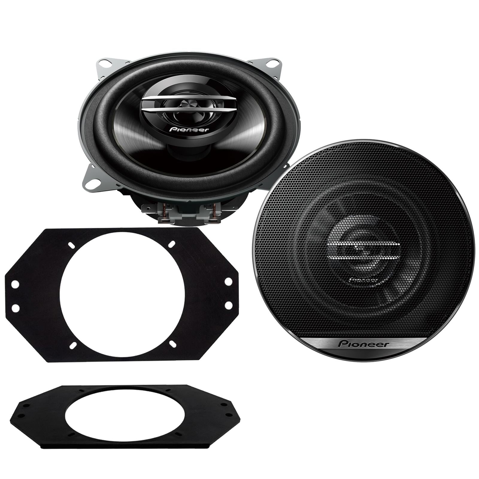 Pionner TS-G1020F 100mm/10cm/4" 2-Way Coaxial Car speakers (Per Pair Max 420|60 watts RMS) Fits Jeep Wrangler 1997-06