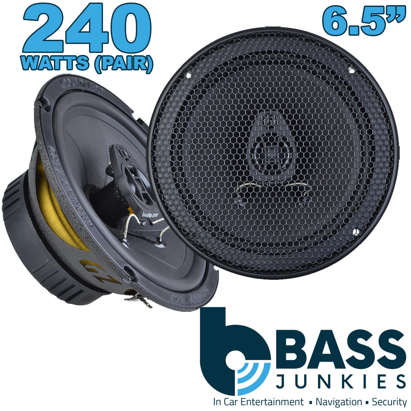 Ground Zero GZIF 6.5 - 6.5" 240 Watts 2-Way Coaxial Car Door Speakers