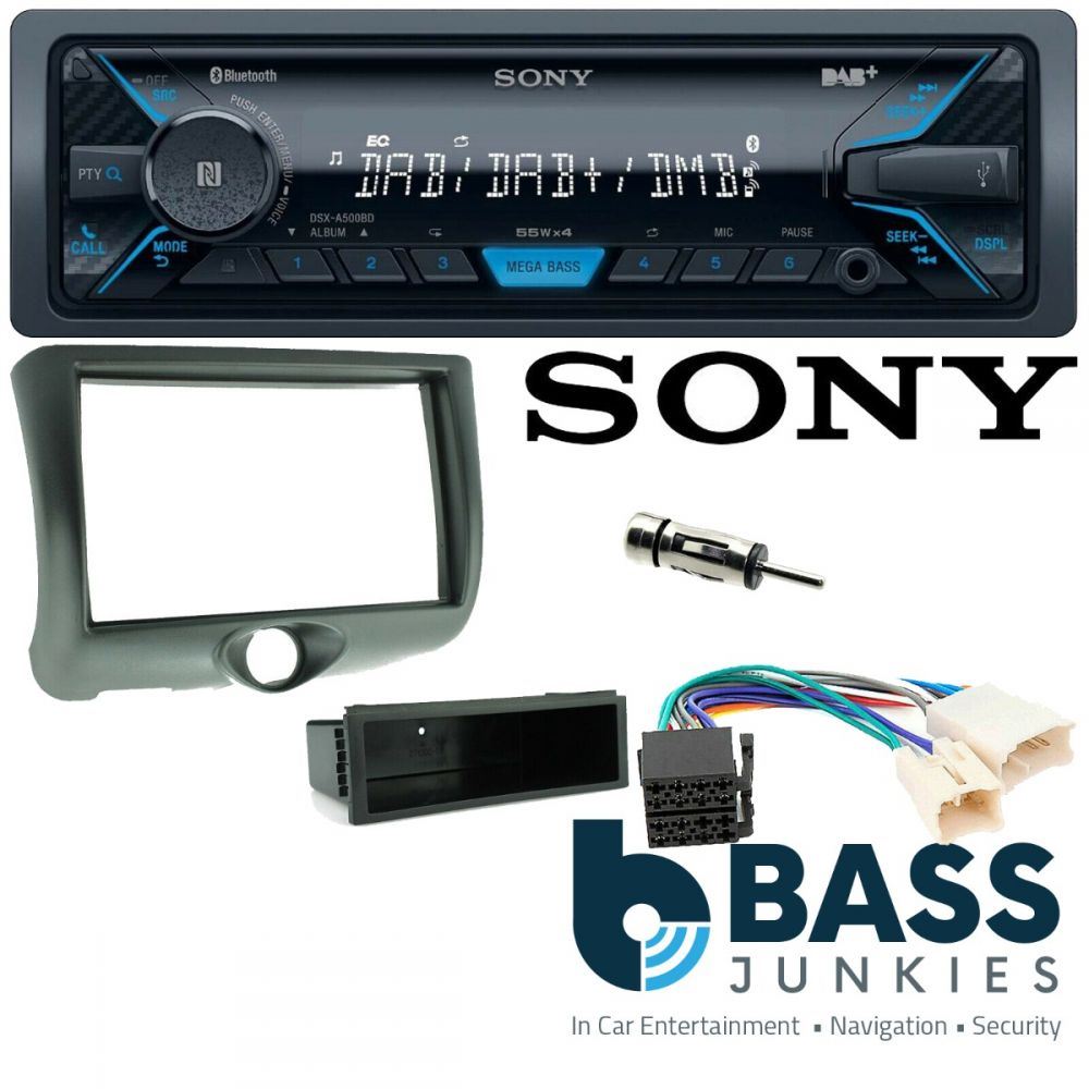 Toyota Yaris 1999-2003 Sony Bluetooth DAB AUX Car Stereo ISO Wiring Kit