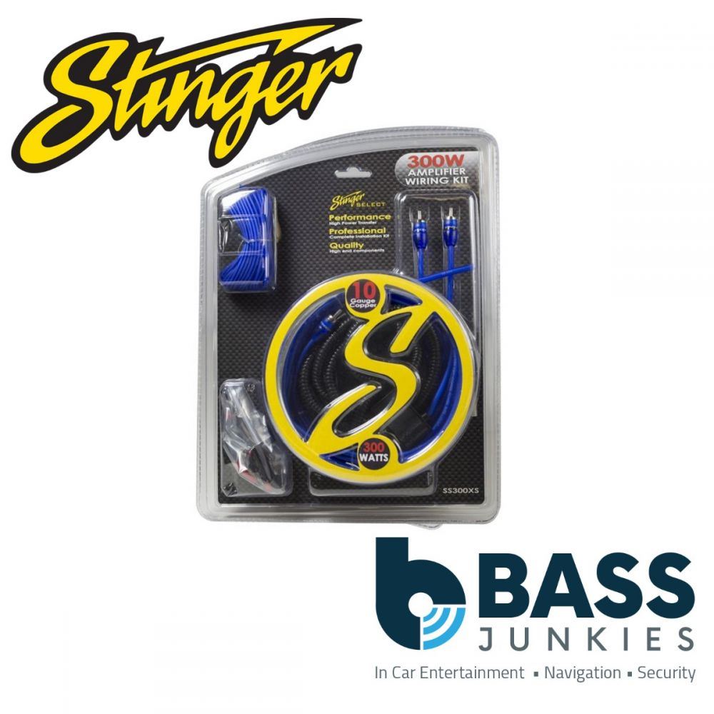 Stinger SS300XS 10AWG Copper 300W Complete Car Amplifier Wiring Kit