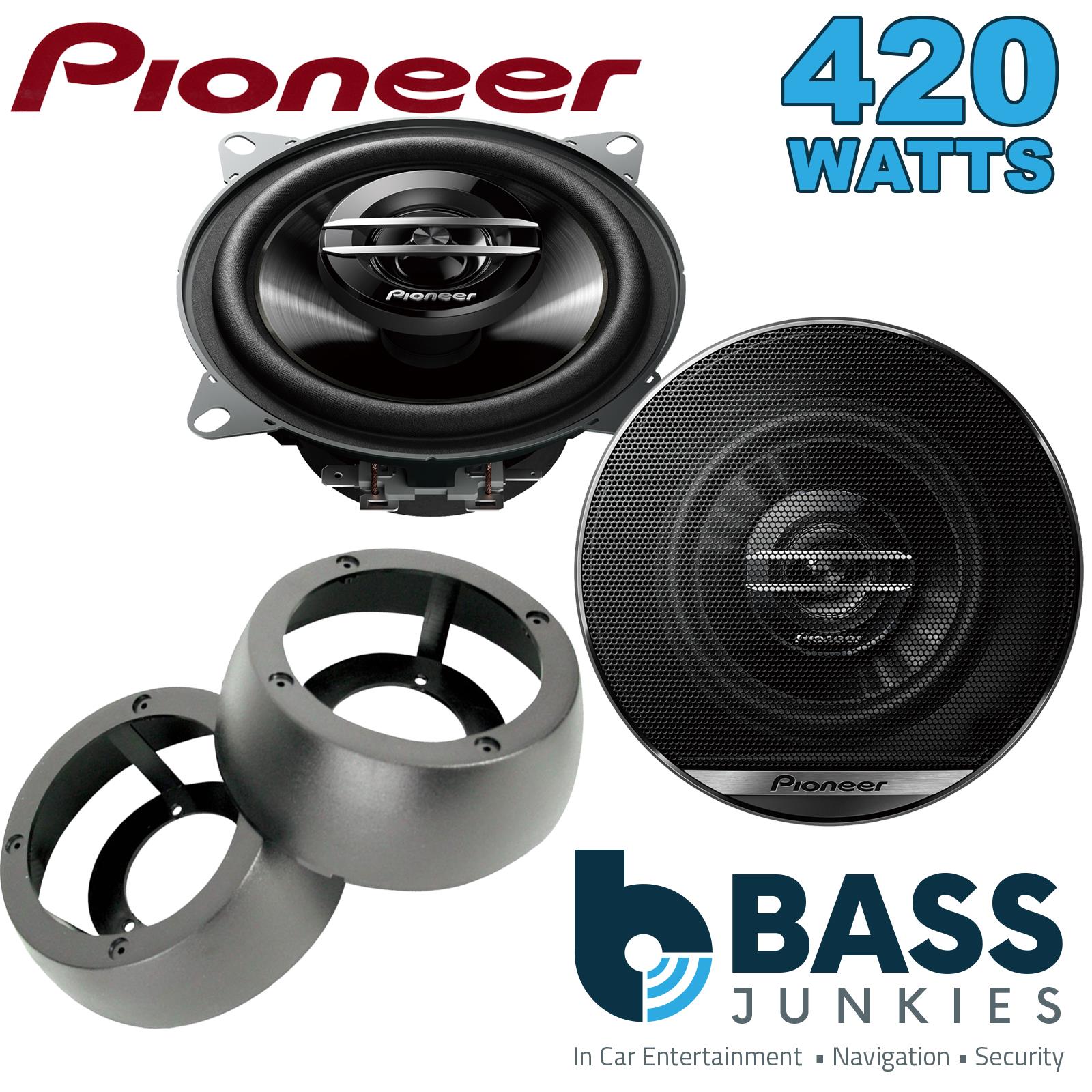 Pionner TS-G1020F 100mm/10cm/4" 2-Way Coaxial Car speakers (Per Pair Max 420|60 watts RMS) Fits Universal