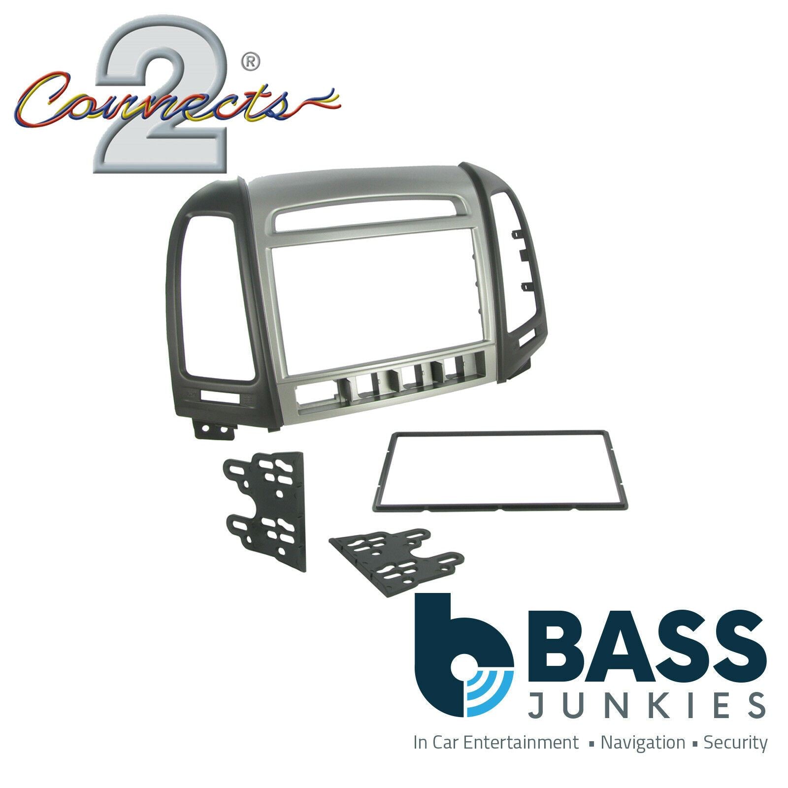 Connects2 CT23HY26L Hyundai Santa-Fe 2011 Onwards Car Stereo Double Din Fascia Panel