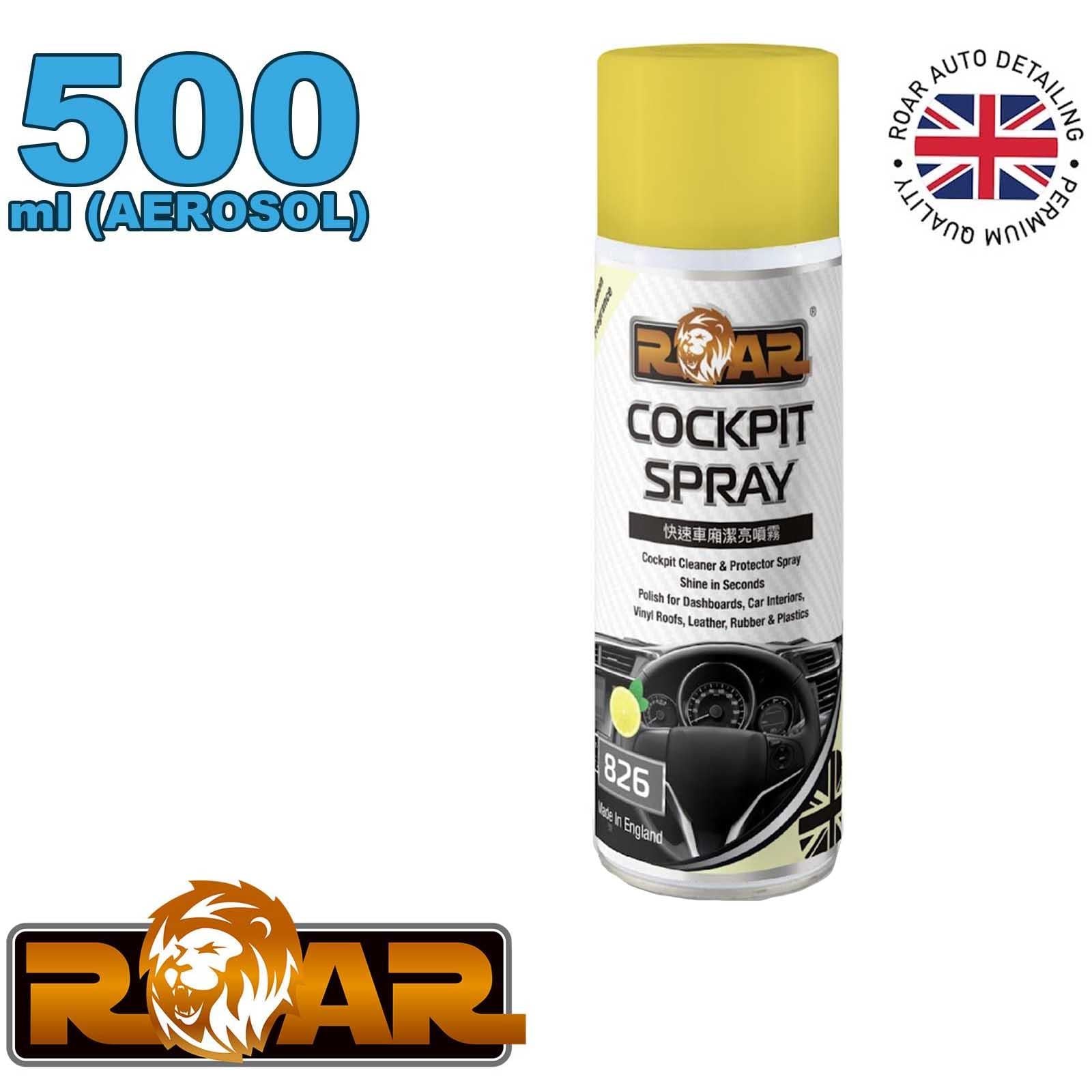 Roar 826-05 826 - Cockpit Spray 500ml Dashboard Interior Cleaner & Protectant