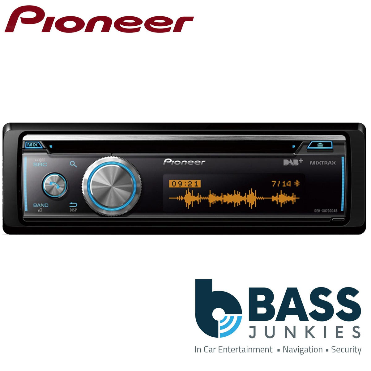 Pioneer DEH-X8700DAB - DAB+ Tuner Bluetooth USB CD MP3 AUX Car Stereo Radio Player