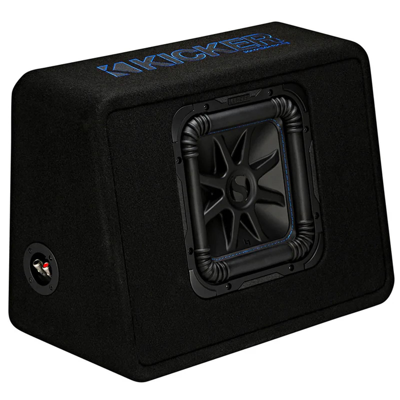 Kicker 44TL7S102 - 1200W 10" Solo-Baric L7S Thin Car Sub Subwoofer Enclosure 2 Ohm