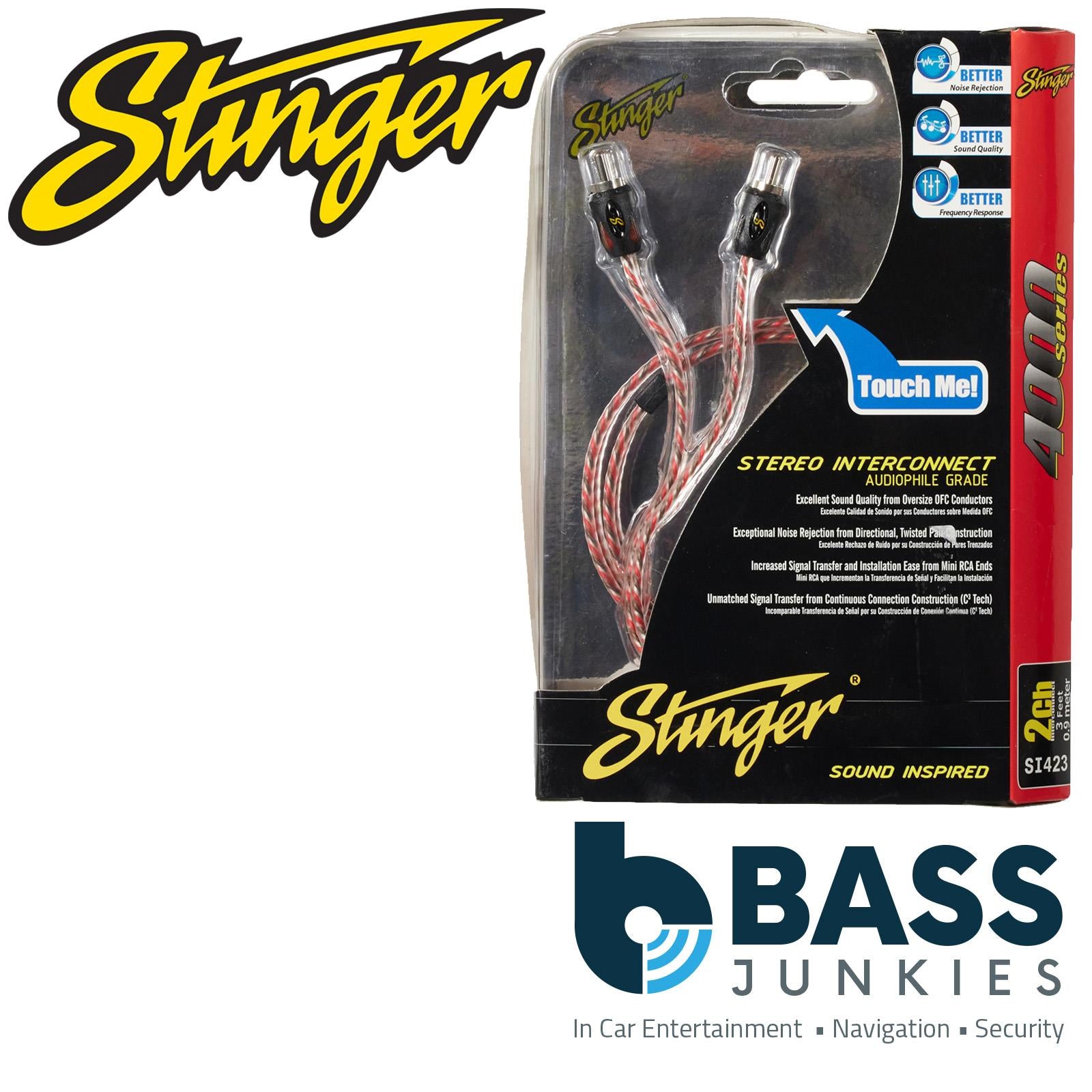 Stinger SI42YF 2-Channel 4000 Series RCA Y-Adapter Cable (2 Female to 1 Male)