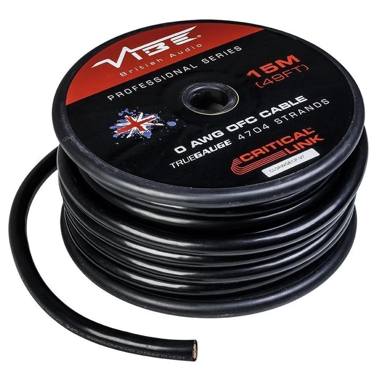 Vibe Critical Link - CL0AWGECP-V7 Full OFC 0 AWG Car Audio Earth Cable