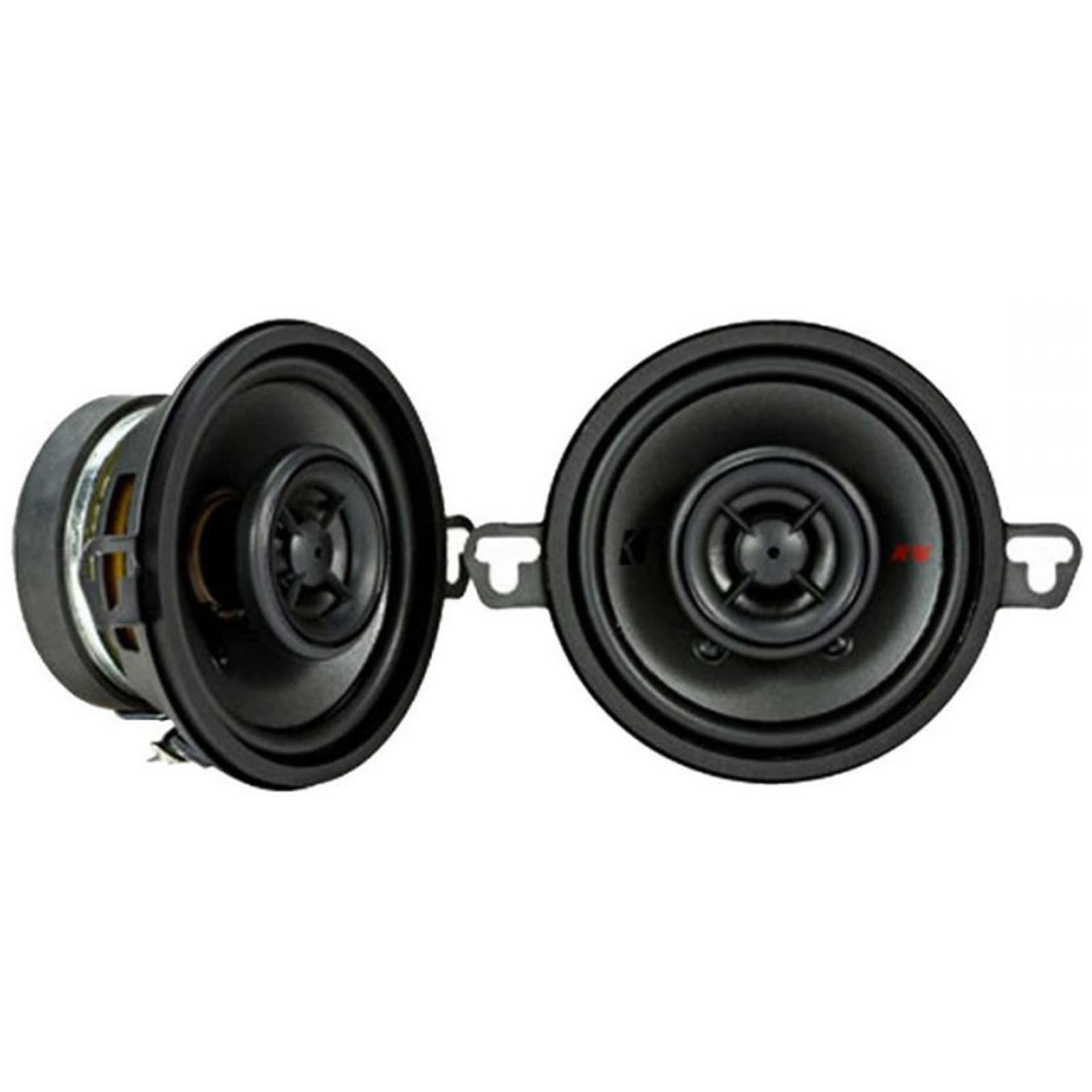 Kicker KSC3504 - 3.5" 89mm 100 Watts 2 Way Top Dash Car Coaxial Speakers