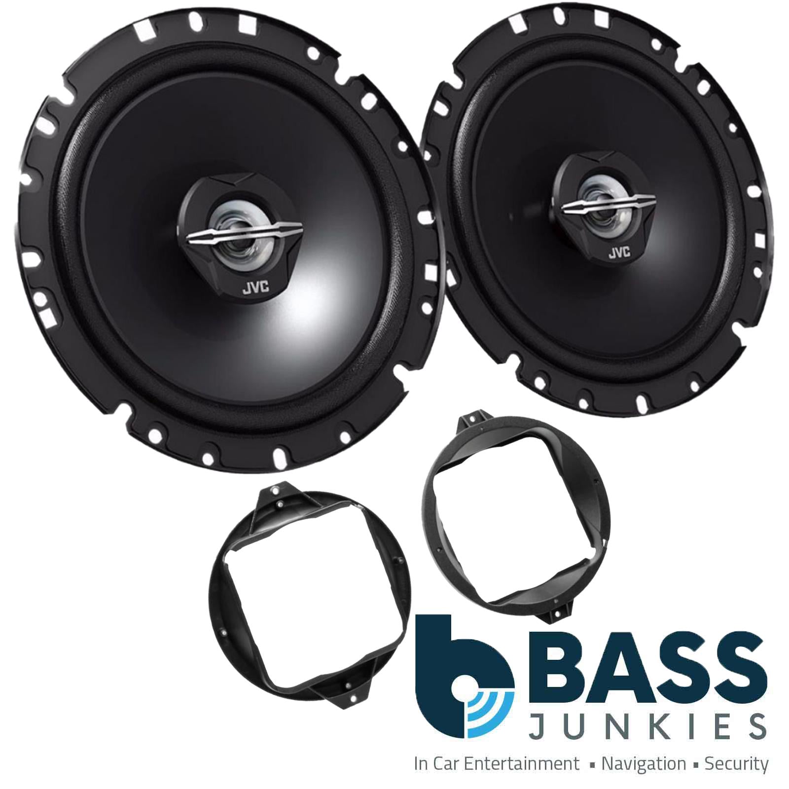 Audi A4 Avant 95 - 14 JVC 17cm 6.3/4 Inch 600 Watts 2 Way Rear Door Car Speakers