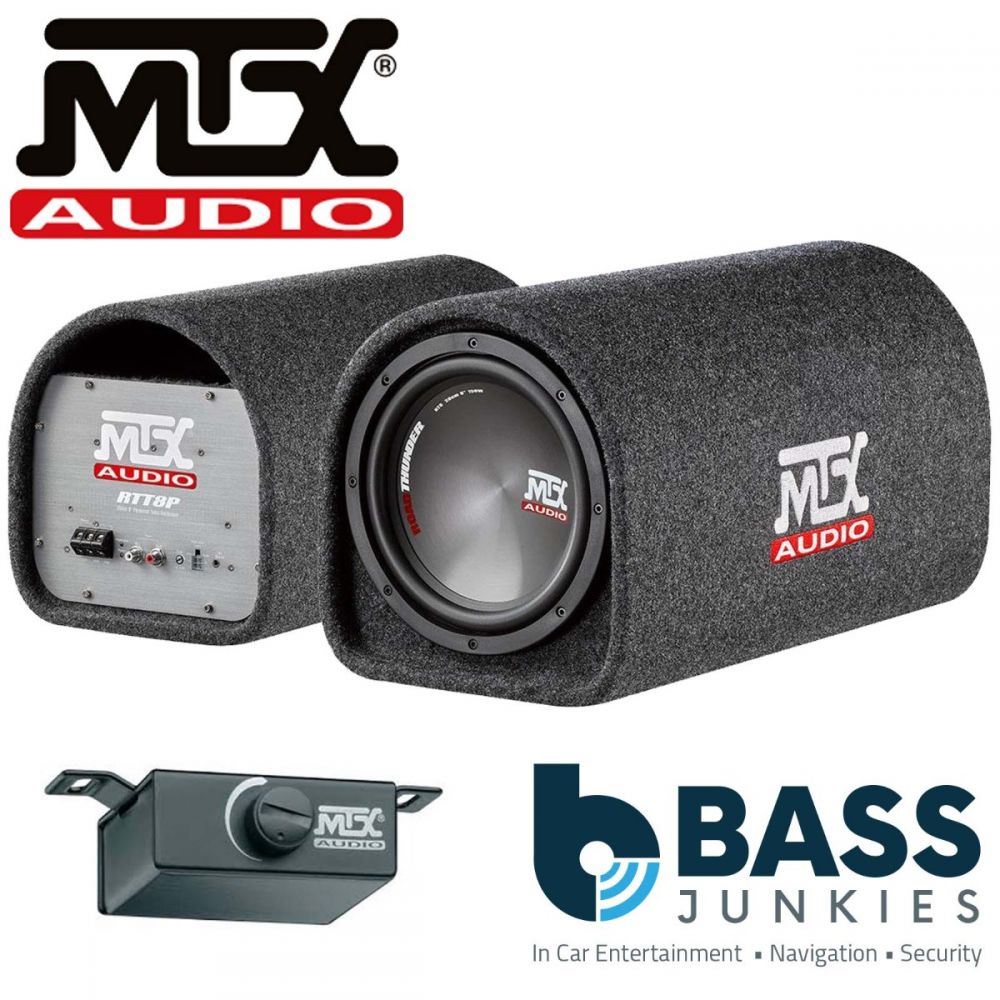 MTX RT8PT - 8" 20cm 360 Watts Road Thunder Series Amplified Powered Car Bass Tube
