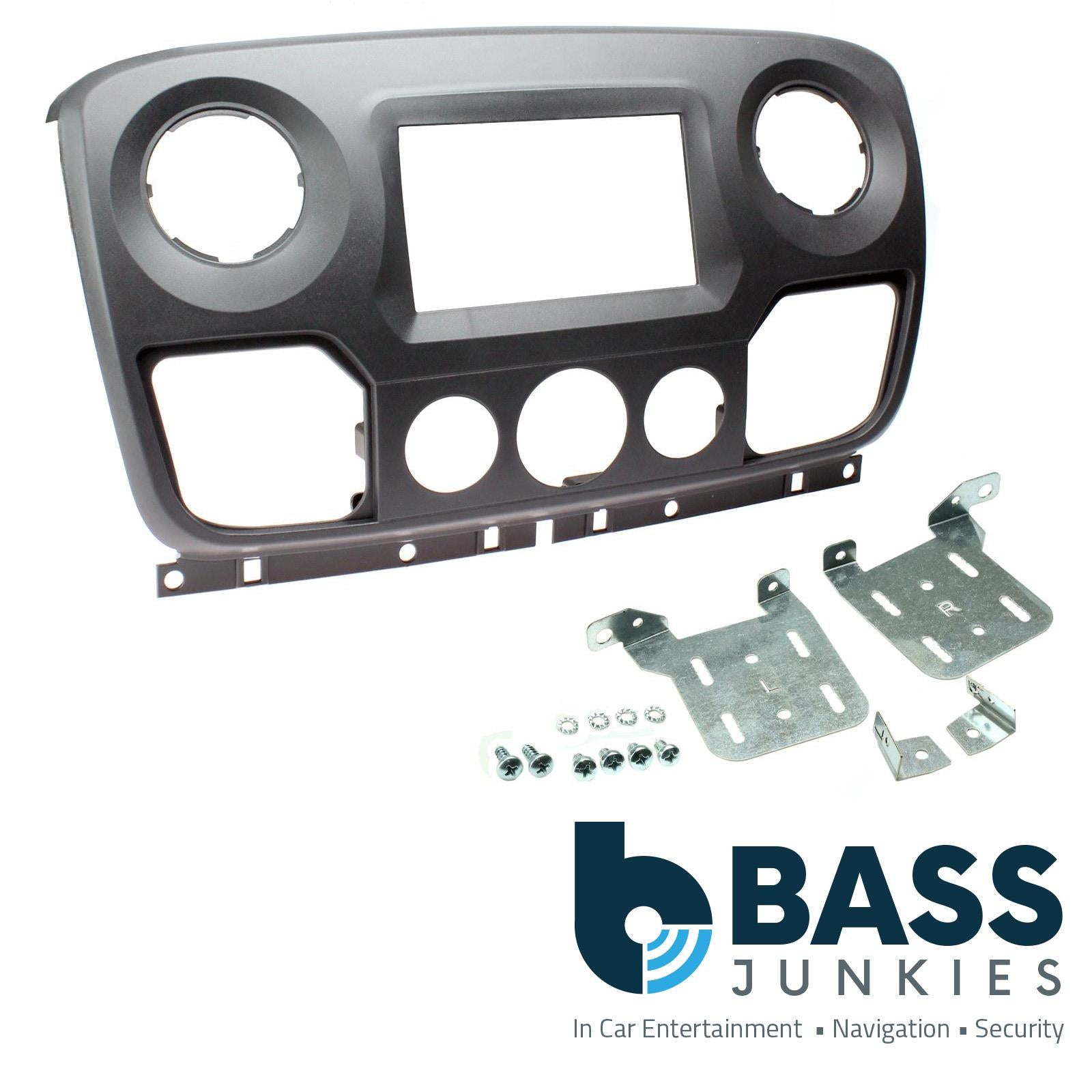 CT23VX60 Car Stereo Black Double Din Fascia Panel for Vauxhall Movano 2010 X62