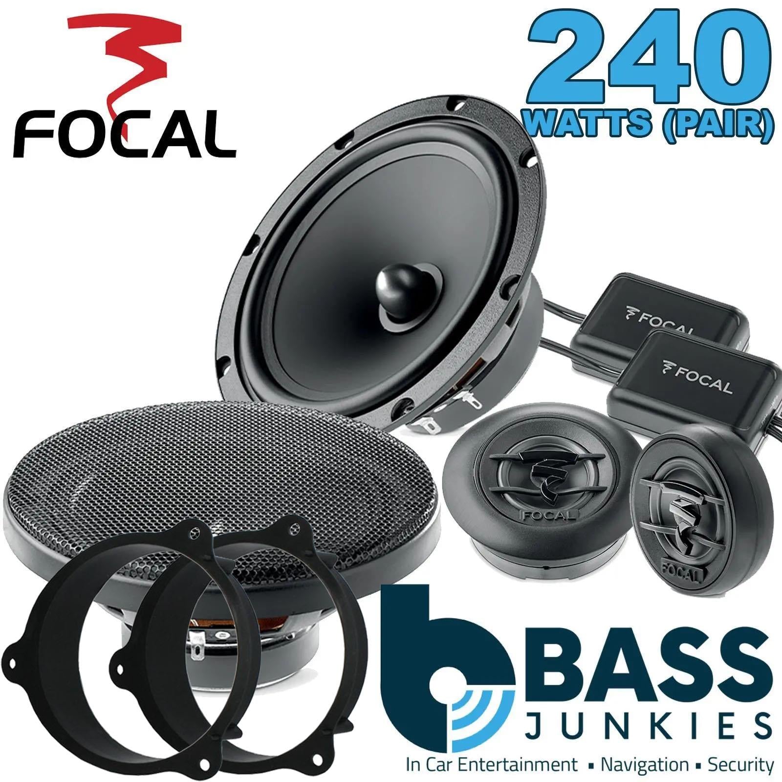 Focal Auditor ASE130 130mm/13cm/5.25"Car Component Speakers (Pair Max 200 watts) Fits Mercedes Citan 2012-21