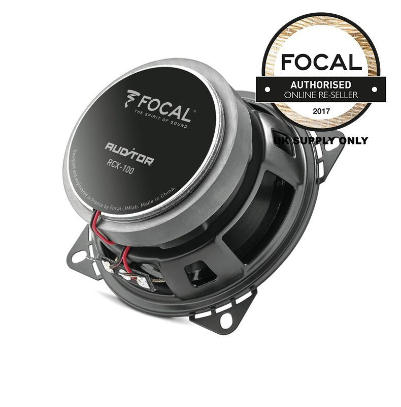 Focal RCX-100 - AUDITOR SERIES 100mm 4" 120 Watts 2 Way Coaxial Car Speakers