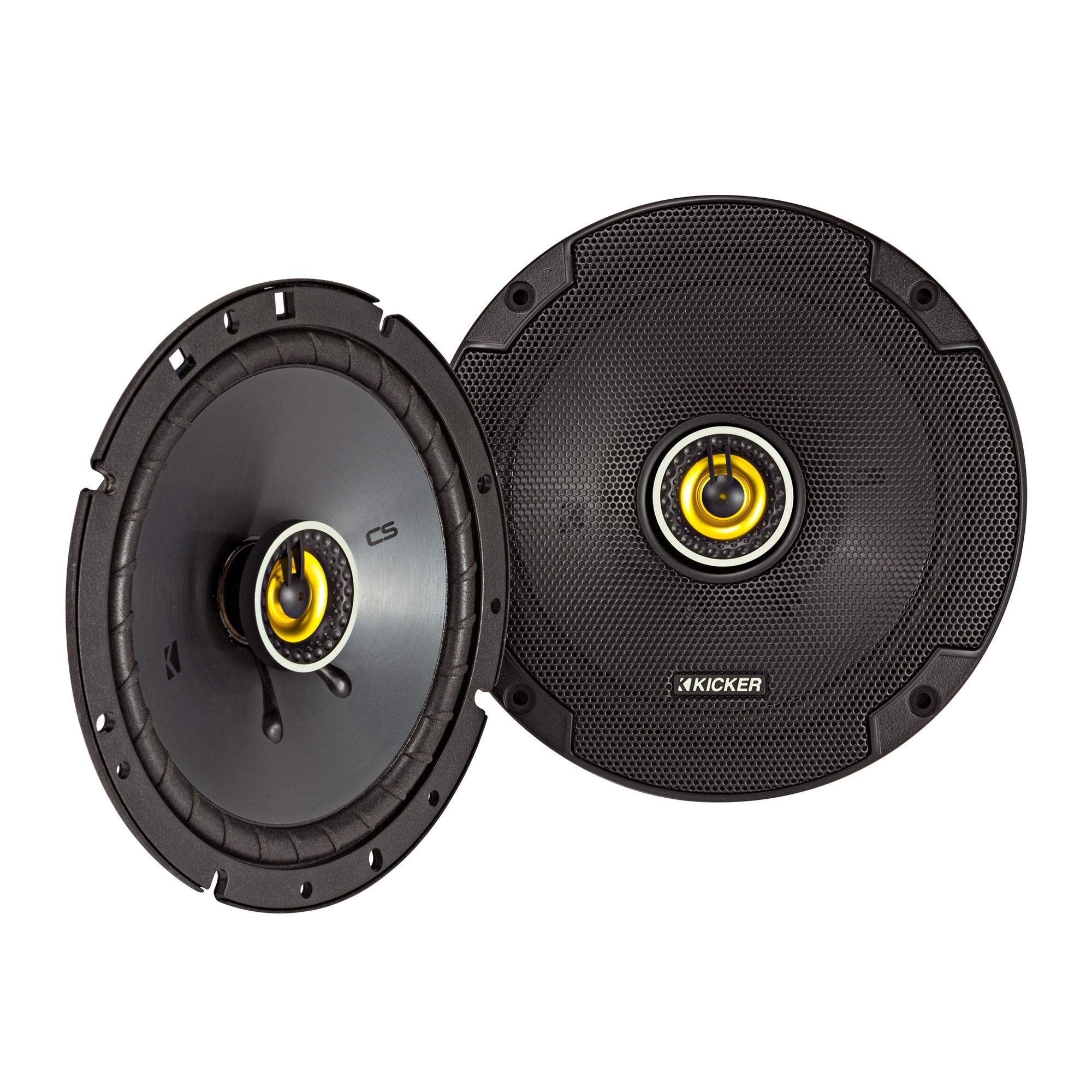 Kicker CS Series 46CSC674 - 6.75" 165mm 17cm 300 Watts 2 Way Car Van Door Coaxial Speakers (Pair)