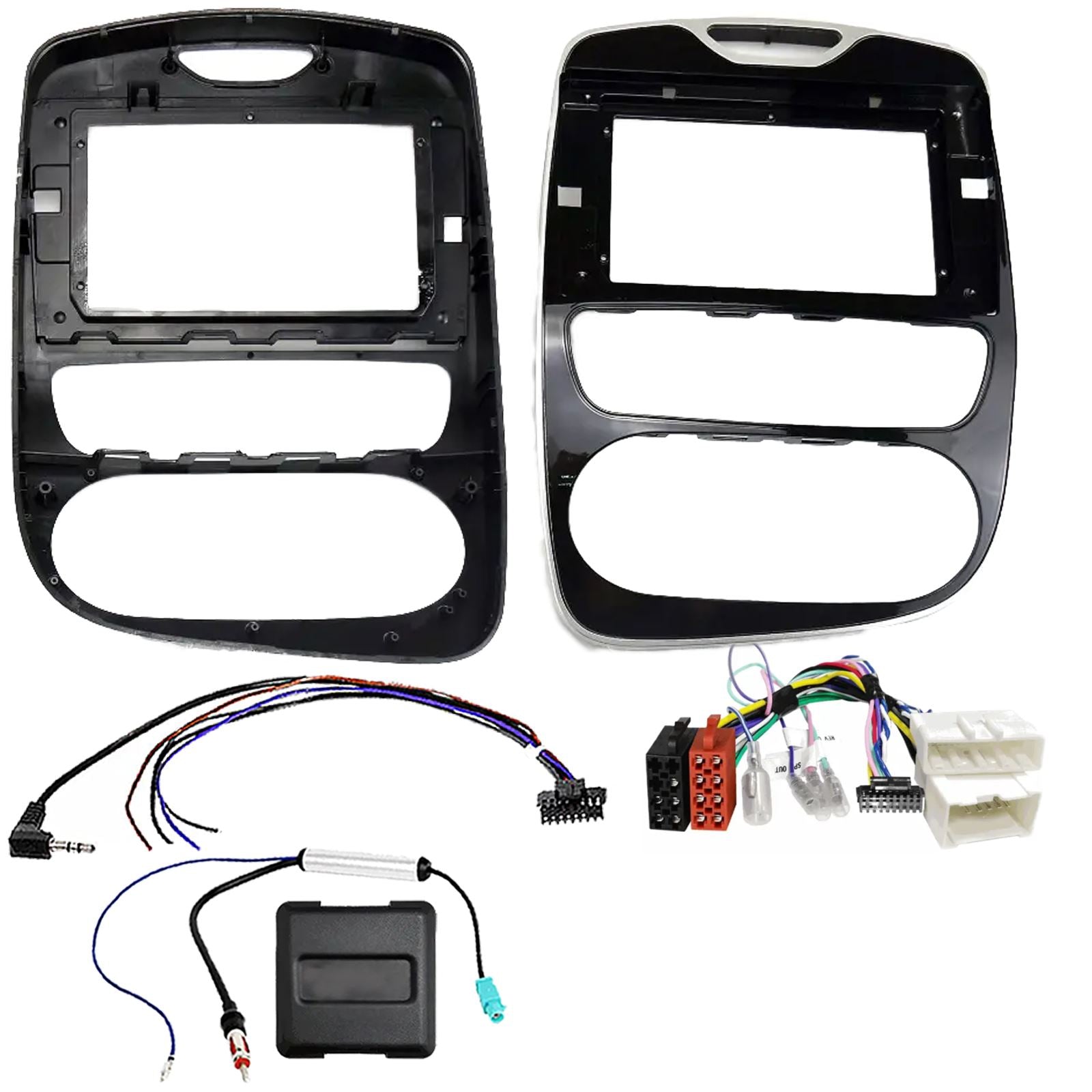 For Renault Clio Black 2017 On Fascia Panel Interface for 9" Android Car Radio