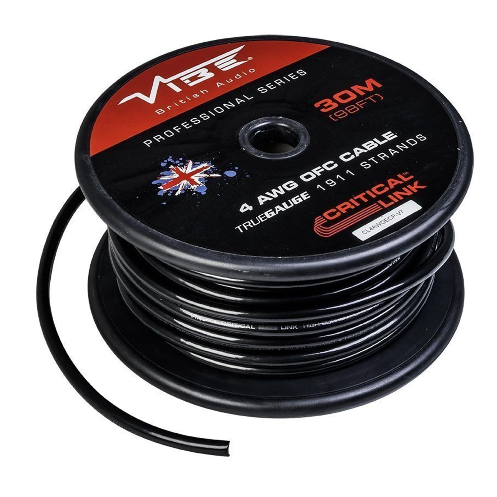 Vibe Critical Link - CL4AWGECP-V7 30m Full OFC 4 AWG Car Audio Earth Cable