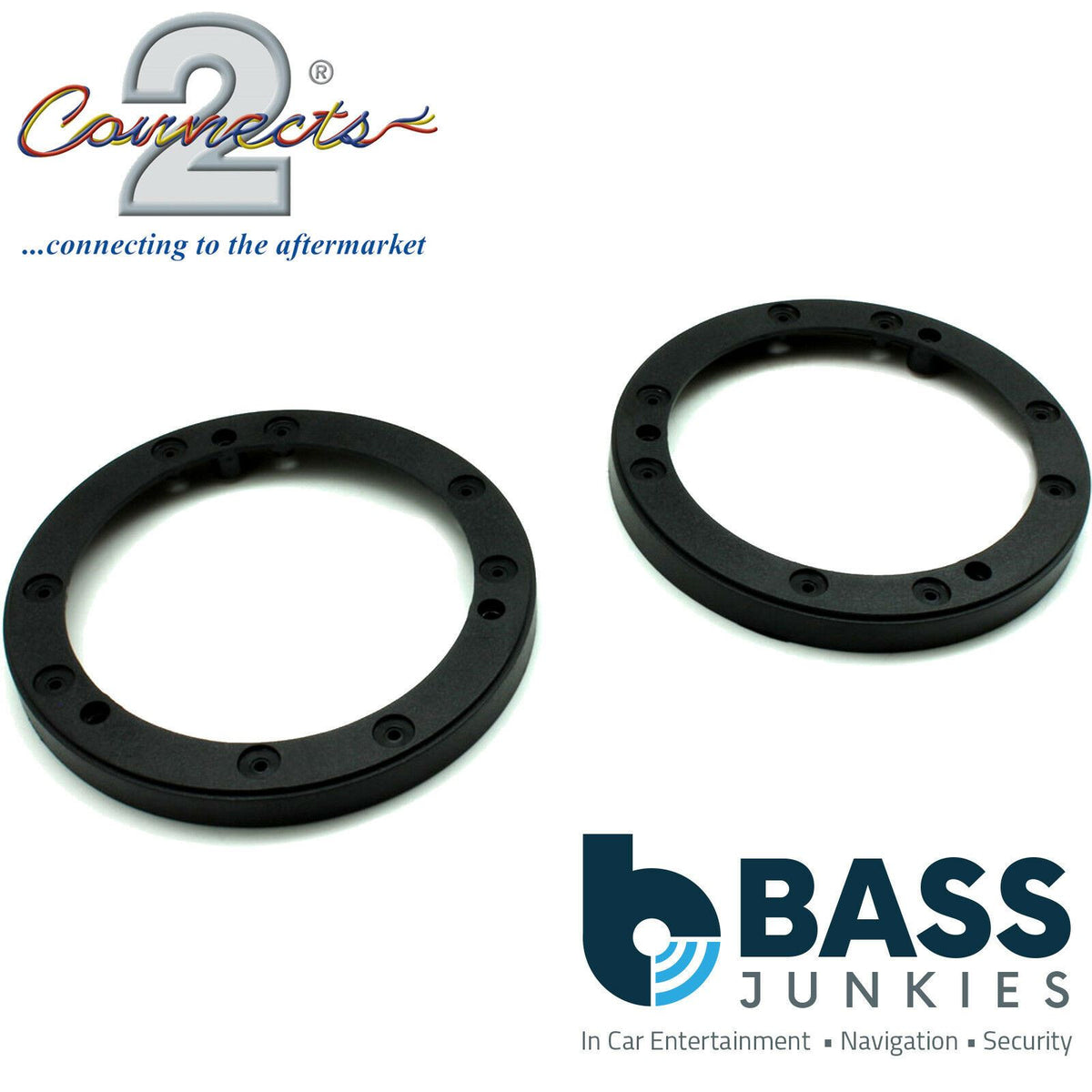 Connects2 CT25UV09 - 100mm 10cm 4" Universal Car Speaker Spacer Rings Pair