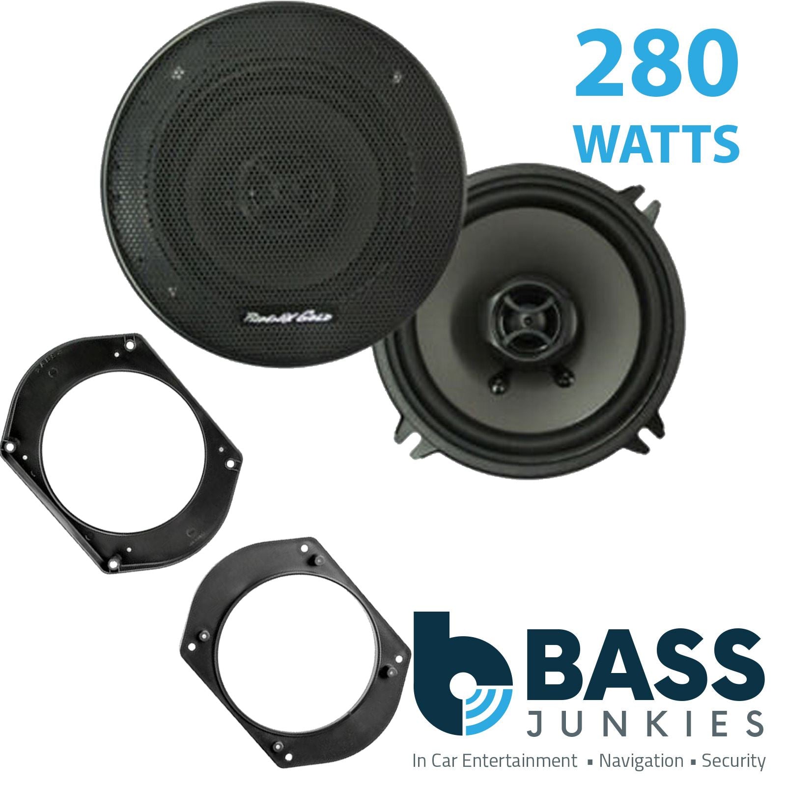 Phoenix Gold Z5CX 2-Way 130mm/13cm/5.25" Coaxial Speakers (Per Pair 280 Watts) Fits Alfa Romeo Spider 1994-00 | Fiat Brava 95-01 | Bravo 95-01 | Marea 96-02 | Lancia Ypsilon 03-11 | Y 95-03