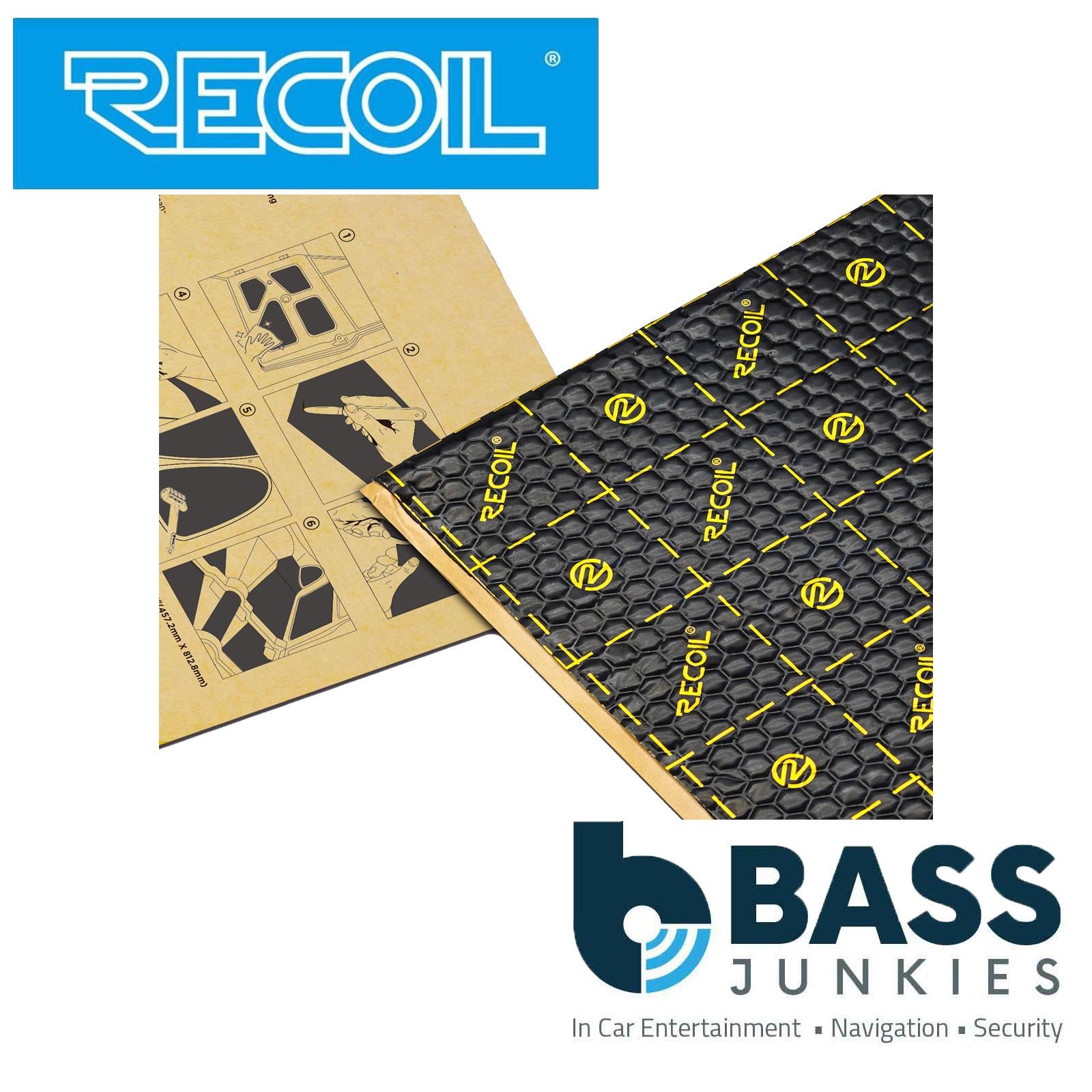 Recoil XLBK - 18″x32″ 9pcs 36sqft Car & Van Bulk Pack Sound Deadening Material