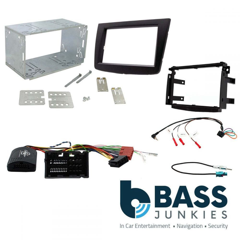 Connects2 CTKAR07 Alfa Romeo Mito 2014 - 2018 (955) Black Double Din Car Stereo Fascia Panel & Steering Wheel Interface Kit