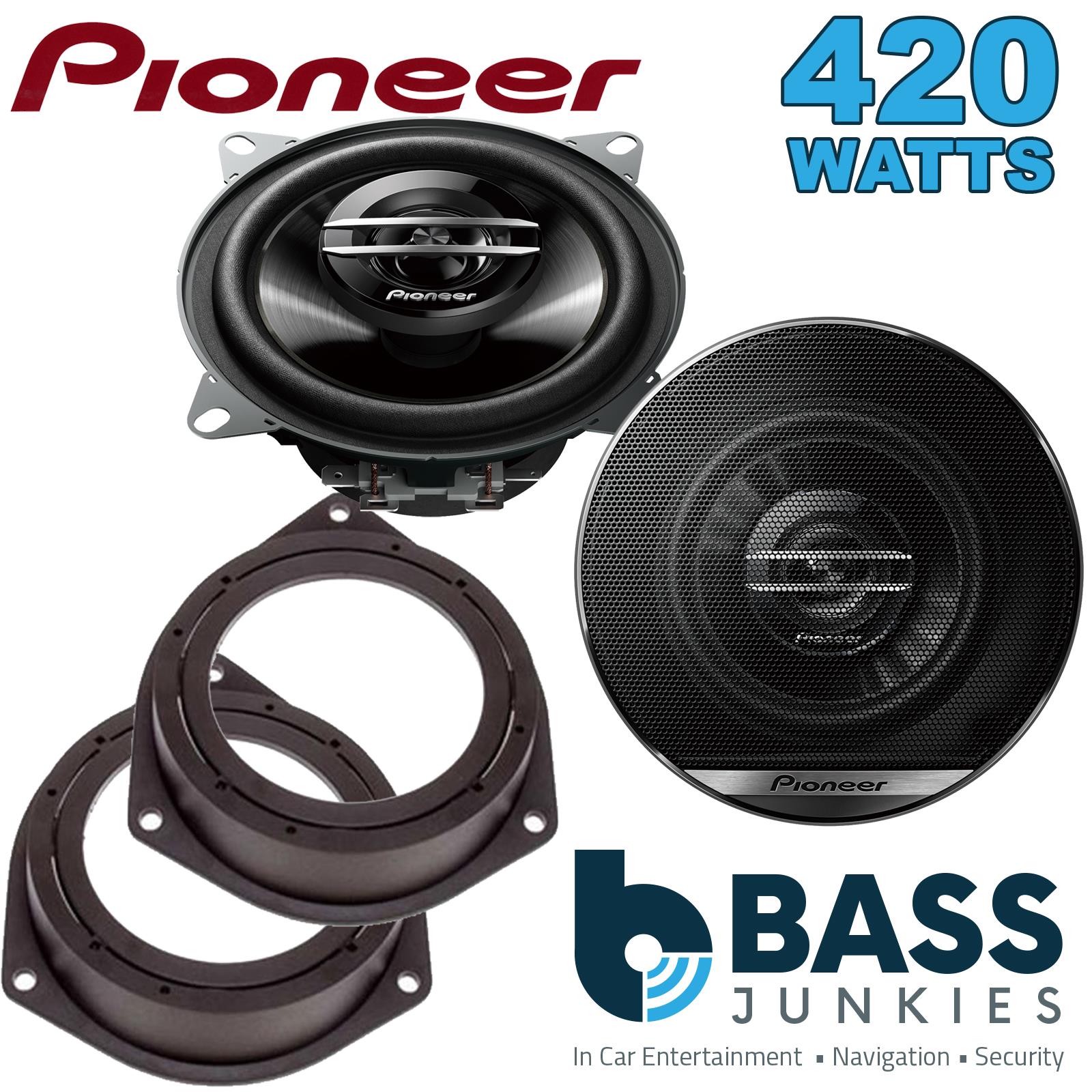 Pionner TS-G1020F 100mm/10cm/4" 2-Way Coaxial Car speakers (Per Pair Max 420|60 watts RMS) Fits Iveco Daily 2014-21