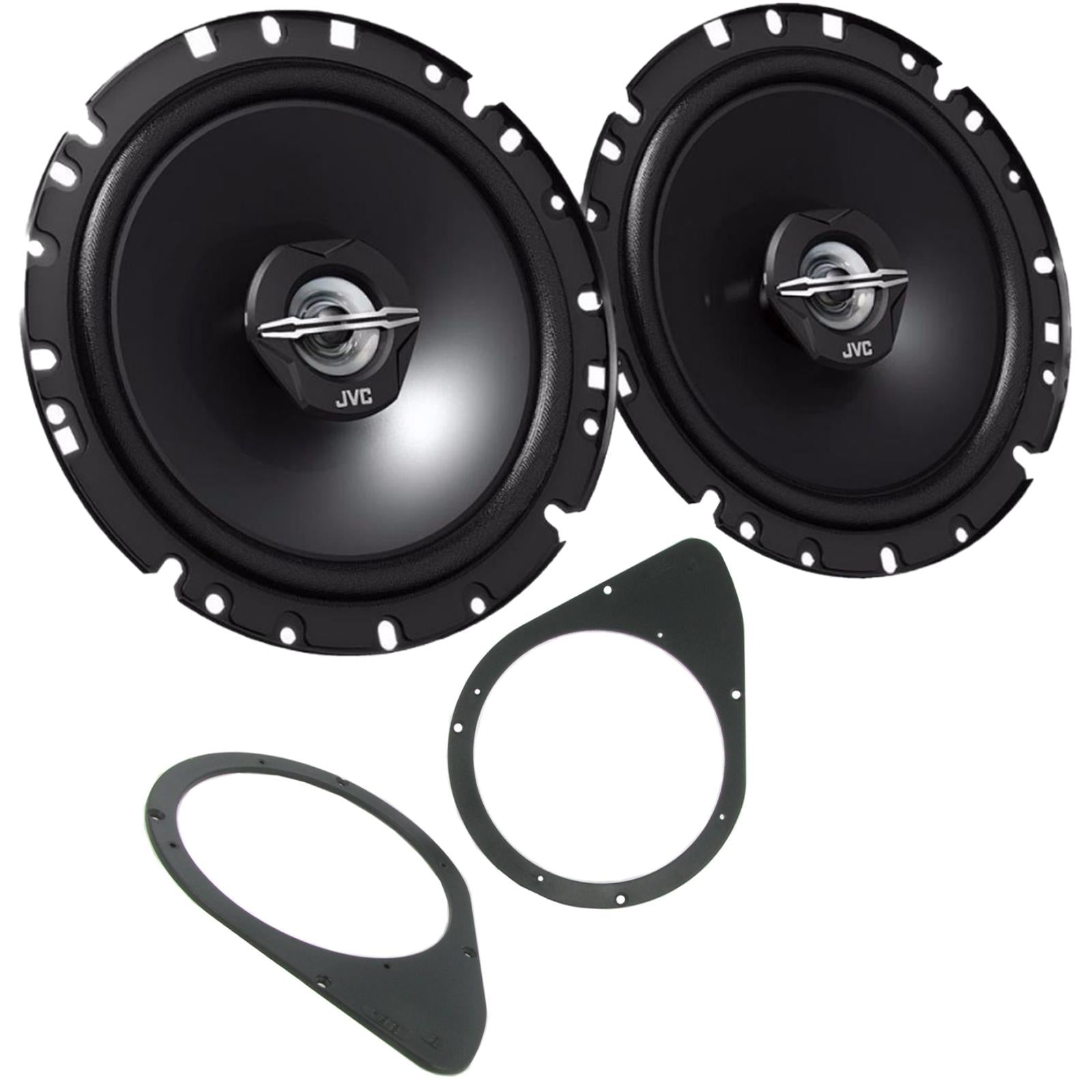 Fiat Stilo 2001-08 3 Door JVC 17cm 6.75" 600 Watts 2 Way Rear Shelf Car Speakers