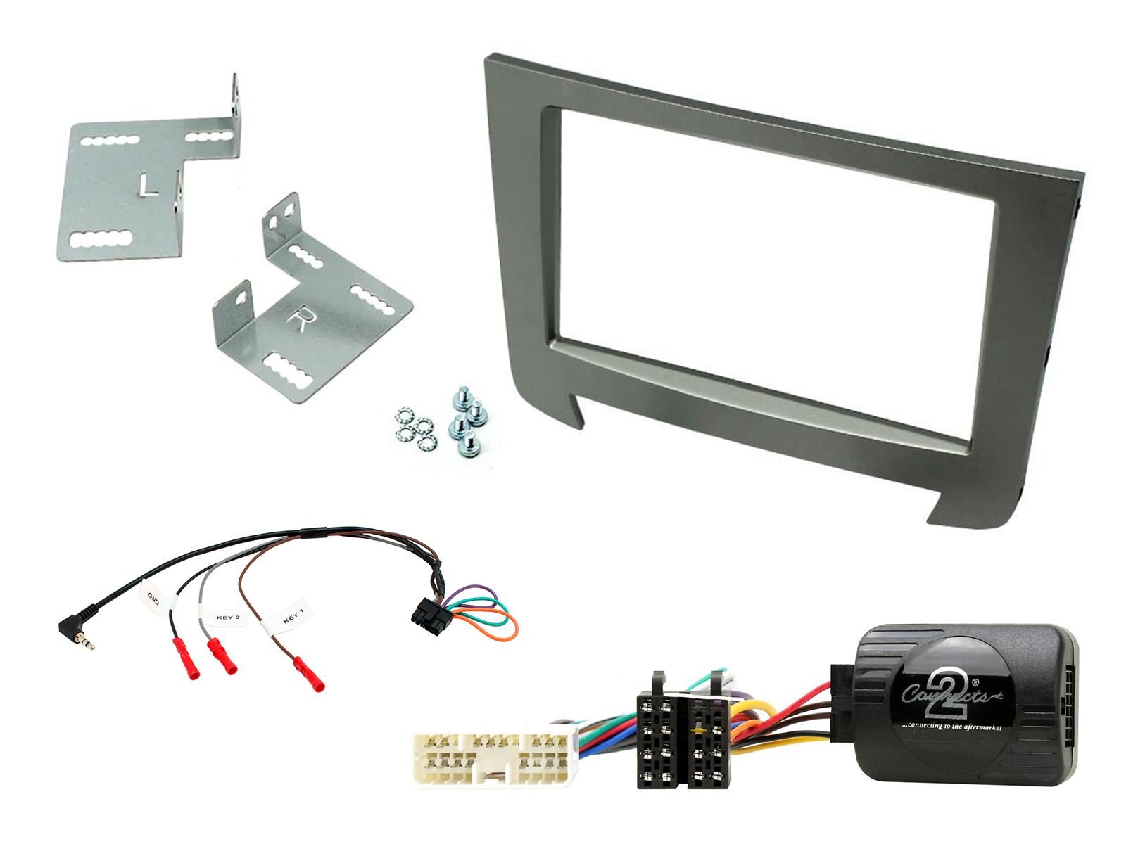 Connects2 CTKSY03 - SSangYong Rexton 2013 Onwards Double Din Fascia & Steering Wheel Interface Installation Kit