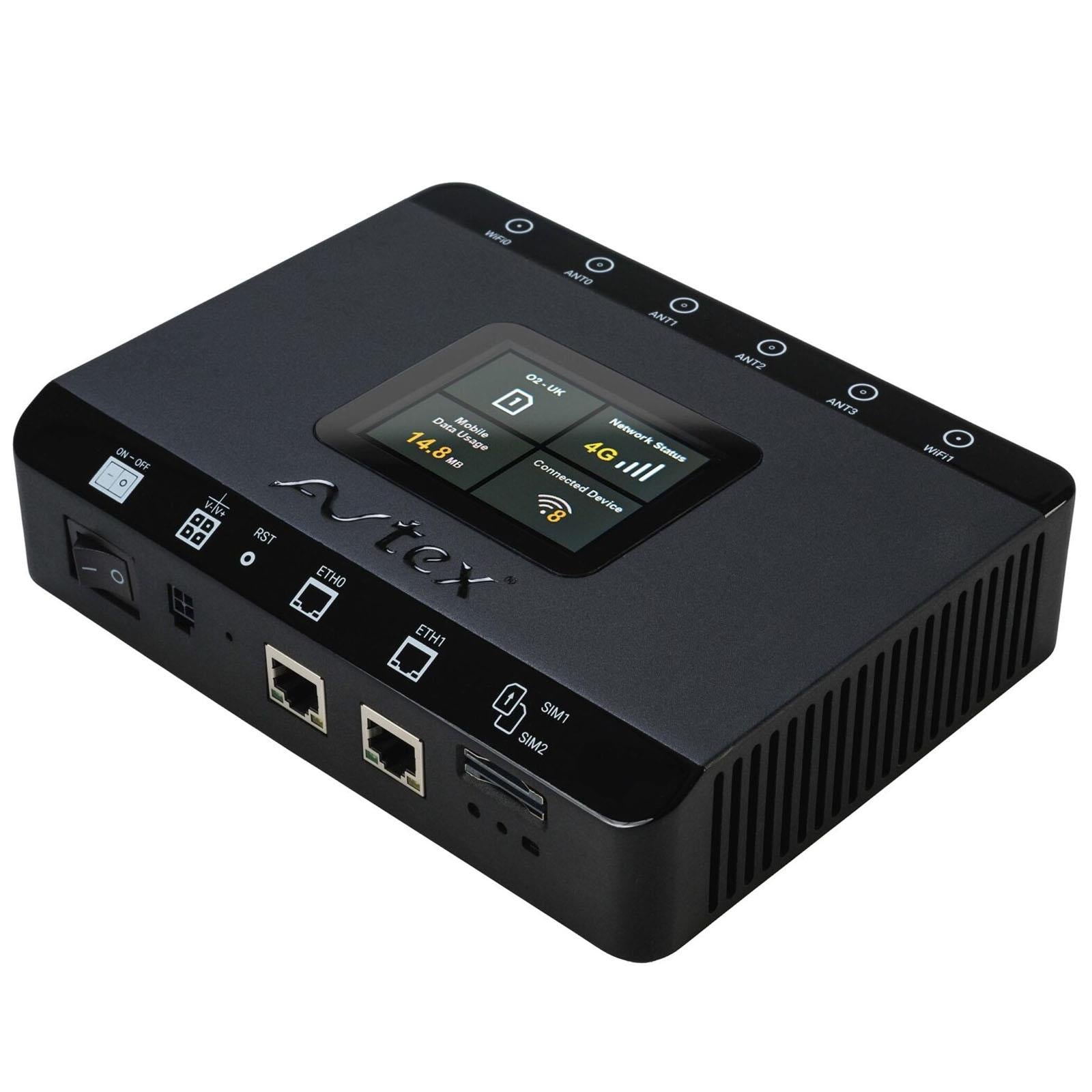 Avtex AMR104P Dual SIM 4G CAT 6 Router & 4G/5G Portable Antenna Kit