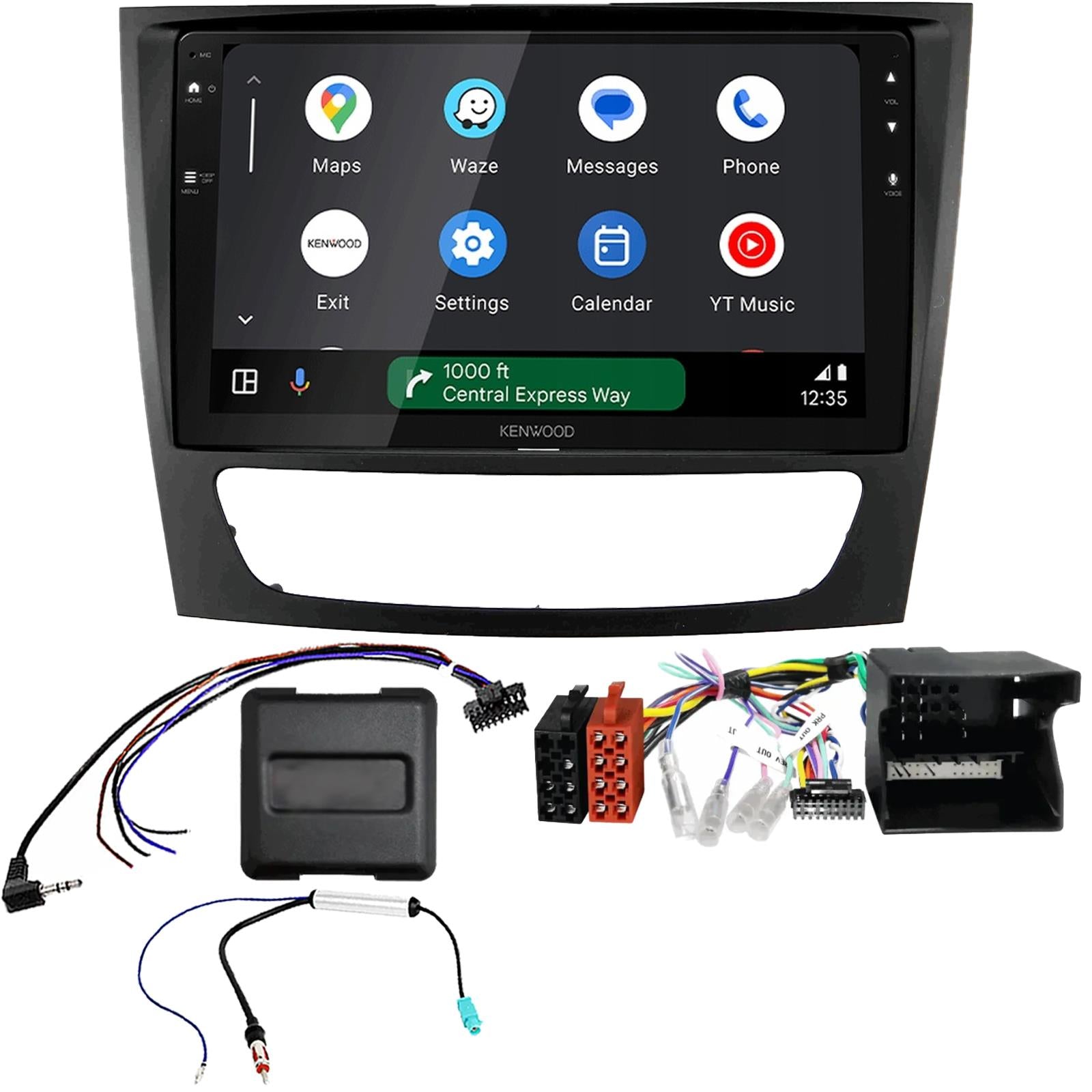 Kenwood 9" CarPlay Android Car Stereo Kit For Mercedes E Class 211 CLS 219 01-09