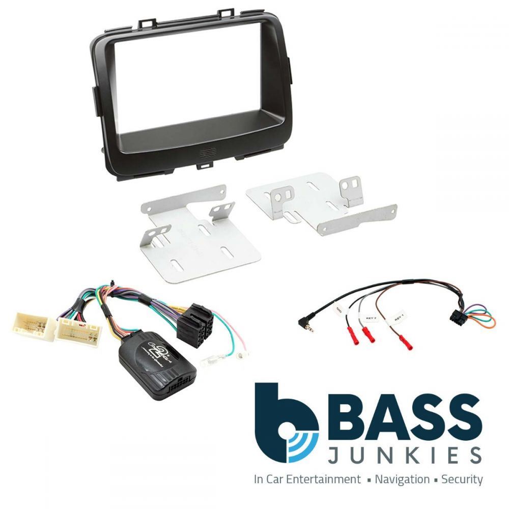 Connects2 CTKKI22 Kia Carens 2013 Onwards Double Din Car Fascia Steering Wheel Interface Fitting Kit
