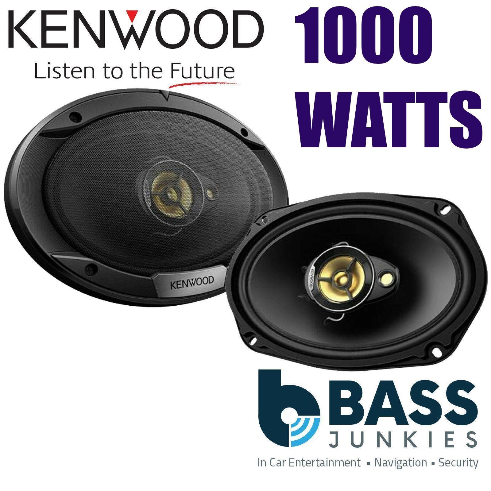 Kenwood KFC-S6976EX - 1000 Watts a Pair 3 Way 6x9 Car Van Parcel Shelf Speakers
