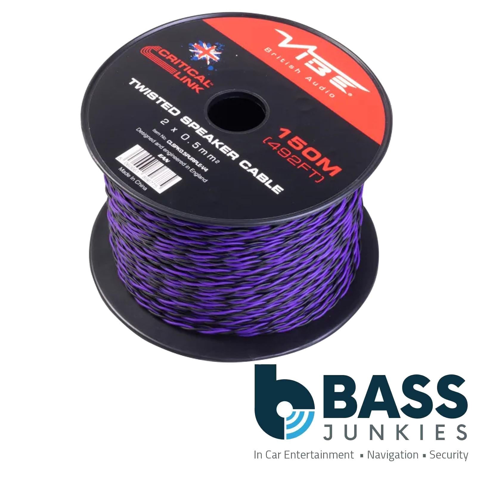 Vibe Critical Link - CLSPK0.5PURPLE-V4 150m 0.5mm2 Car Audio Speaker Cable
