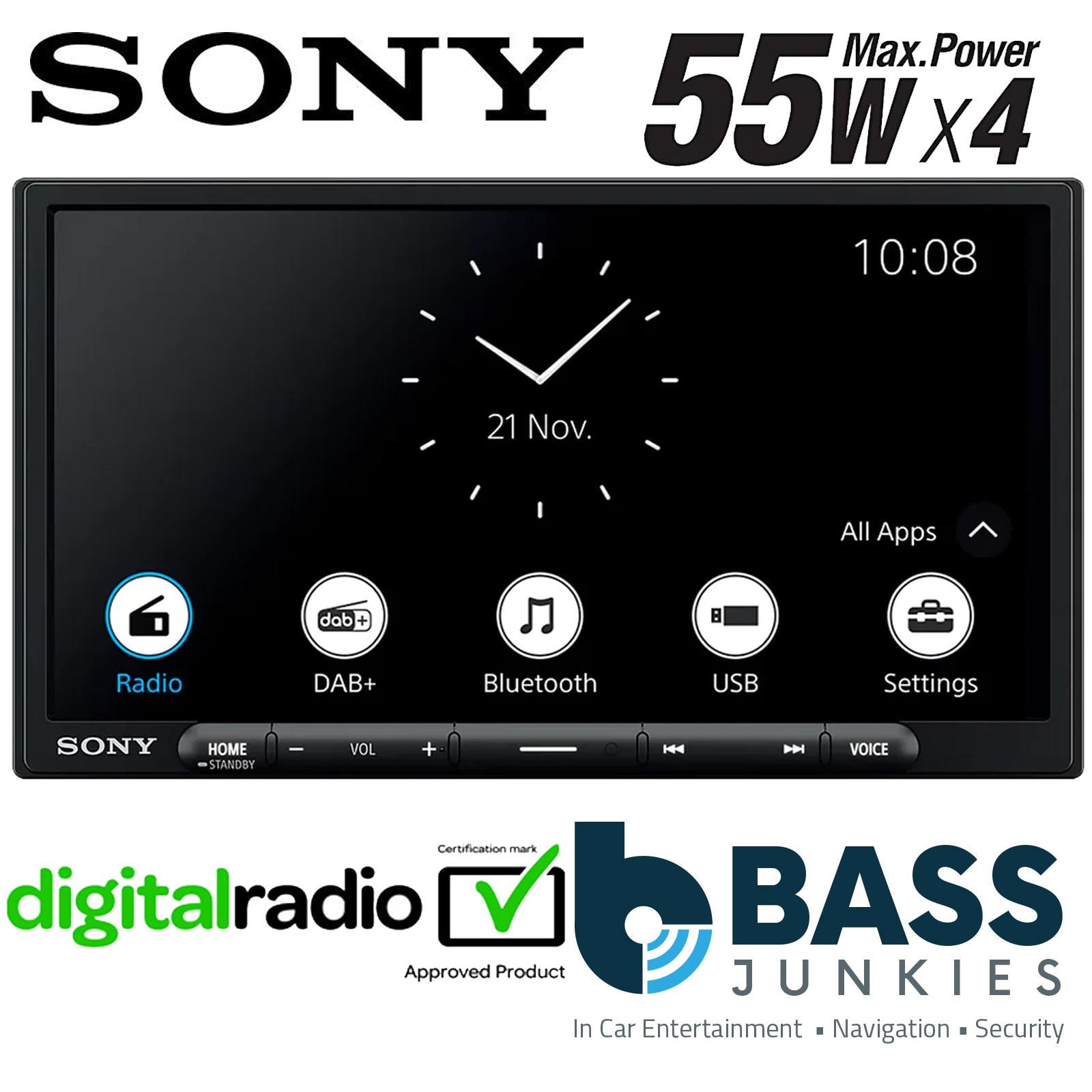 Sony XAV-AX4050 6.95" Wireless CarPlay Bluetooth DAB+ Android Car Stereo Screen