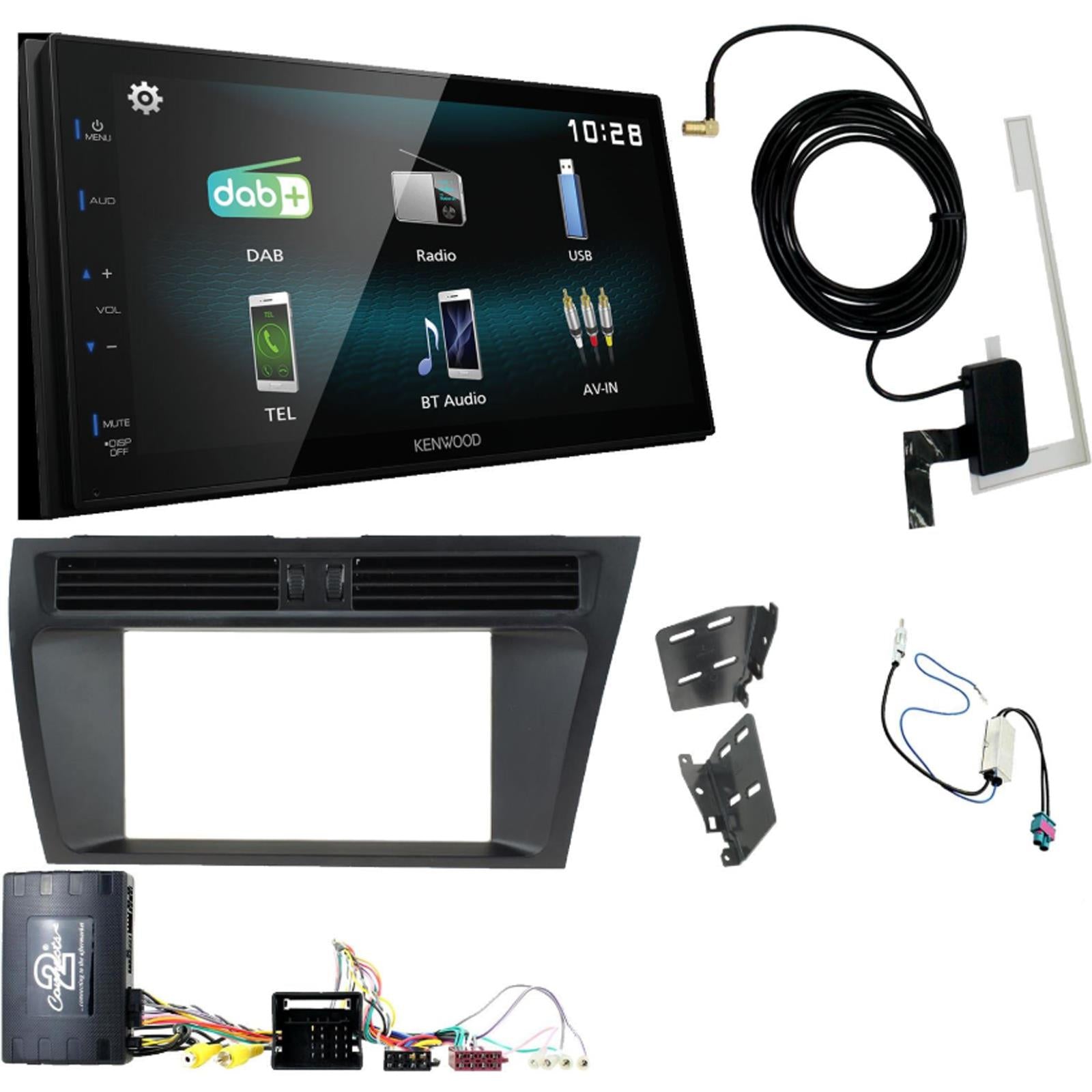 Kenwood DMX-125DAB + CTK Fitting Kit fits Audi A5 2008-2016