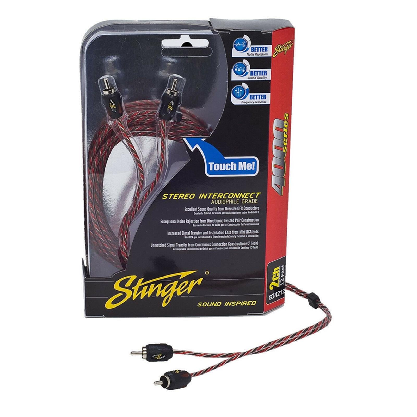 Stinger SI42YM 2-Channel 4000 Series RCA Y-Adapter Cable (2 Male to 1 Female)