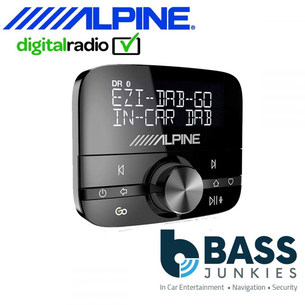 Alpine Ezi-DAB GO - Add on Car DAB Digital Radio Receiver iPod USB Adaptor with Aerial FM Modulator
