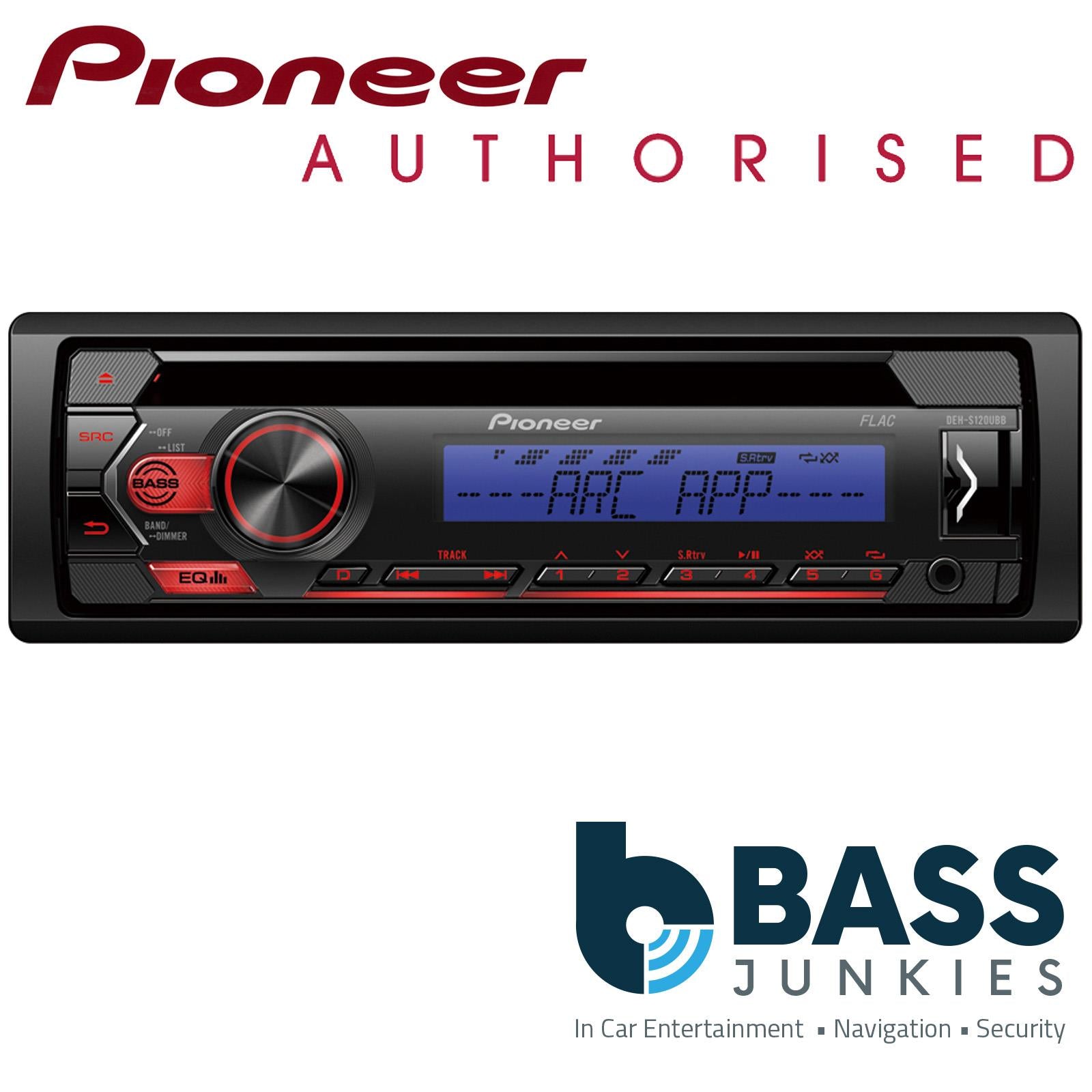Pioneer DEH-S120UBB CD MP3 USB AUX Car Stereo Radio Blue & RED Display