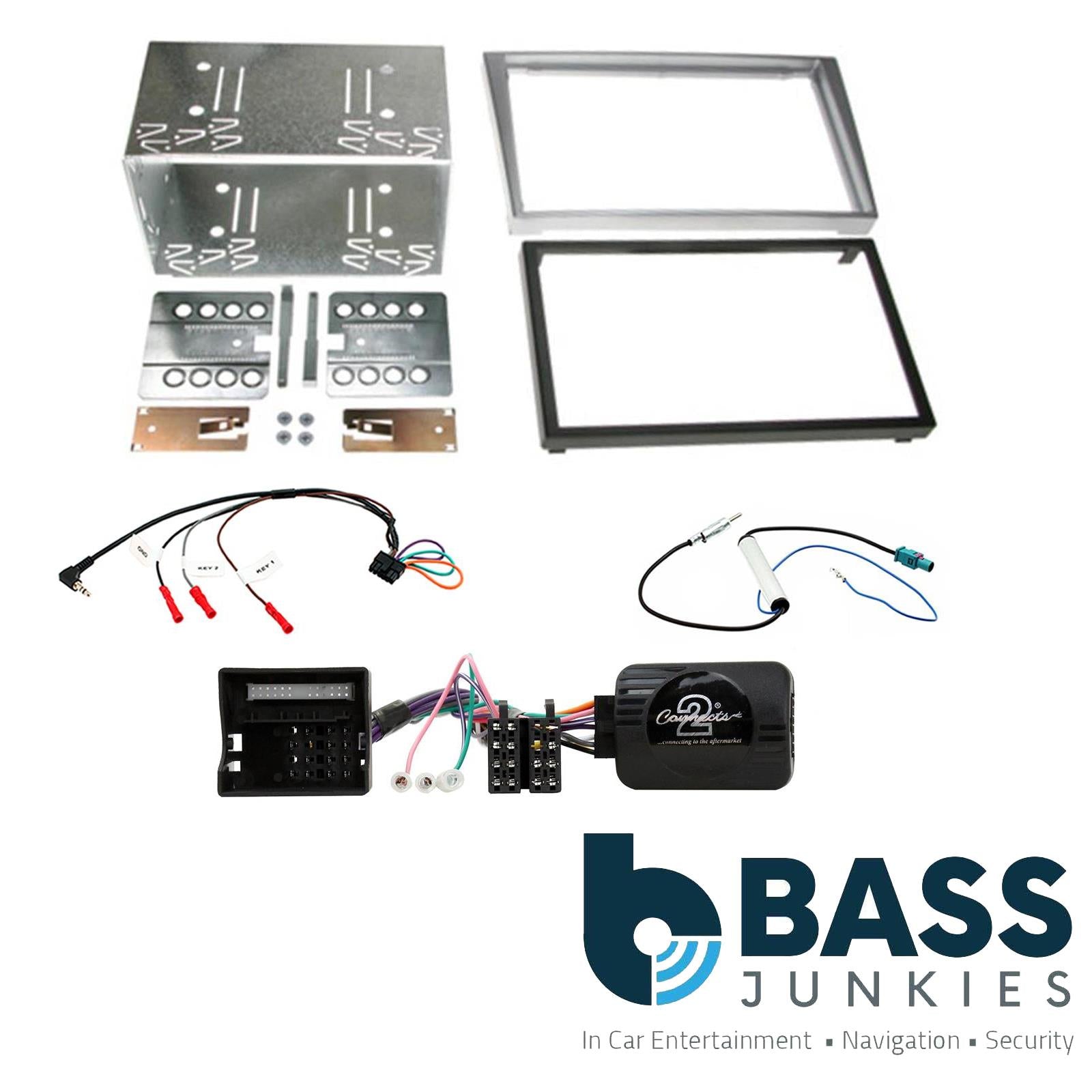 Connects2 Double Din Stereo Fitting kit Vauxhall Corsa C 2004-06 | Meriva A 2005-10FALSE | Tigra B 2004-09 FALSE | Corsa D 2004-06 Vehicle Specific Stereo Screen Steering Controls Fitting Kit