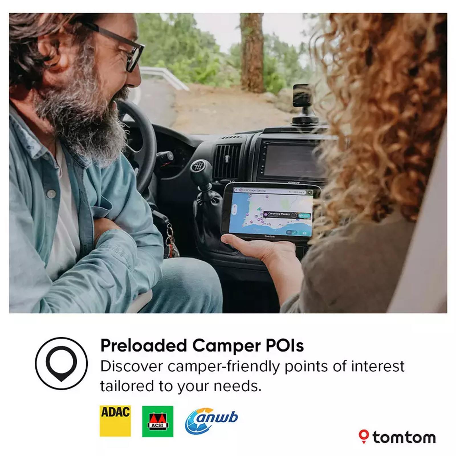 TomTom GO Camper Max 2nd Gen 7" Caravan & Motorhome GPS Portable Navigation