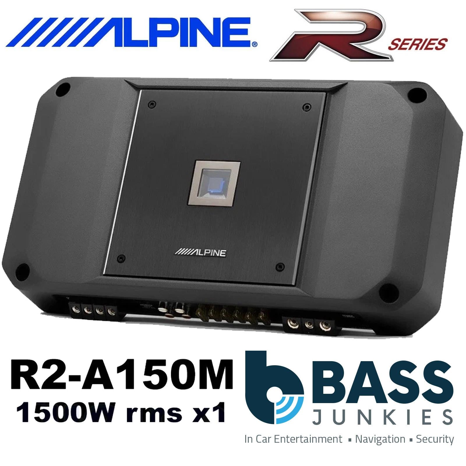 Alpine R2-A150M - R-Series 1500 Watts Hi-Res Mono Car Subwoofer Amp Amplifier