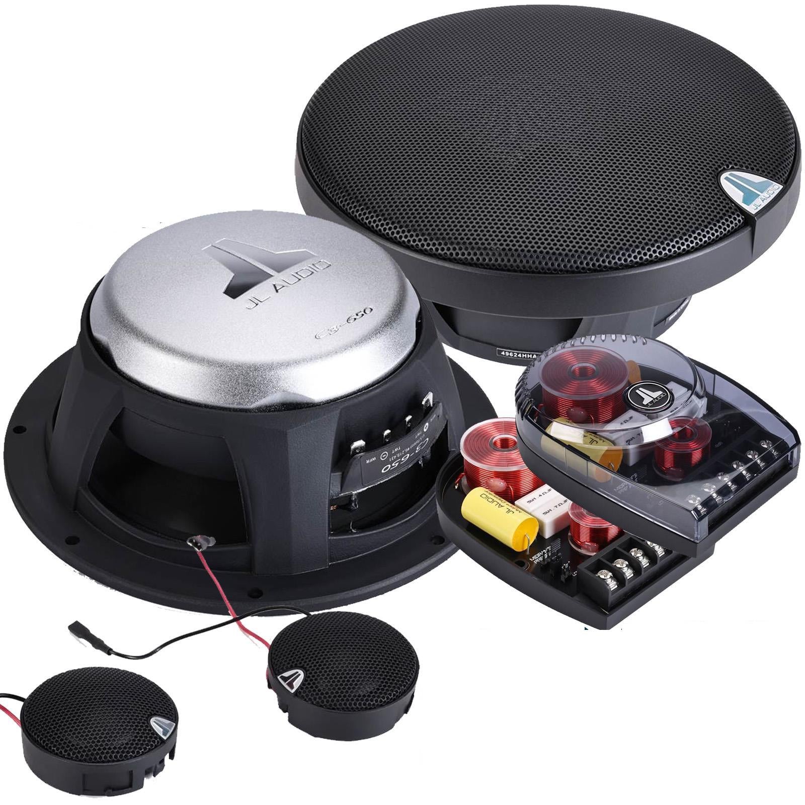 JL Audio C3-650 - 6.5" 300 Watts Component Kit or 2 Way Car Speakers & Tweeters