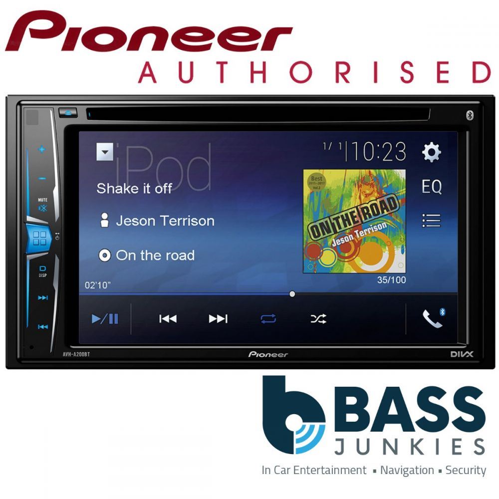 Pioneer AVH-A200BT 6.2" CD/DVD USB AUX Bluetooth Car Stereo Screen