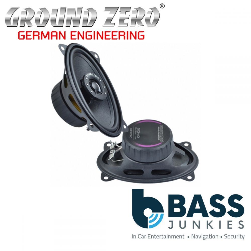 Ground Zero GZCS 46CX - 4"x6" Inch (10x15cm) 2-Way Coaxial Car Door Speakers