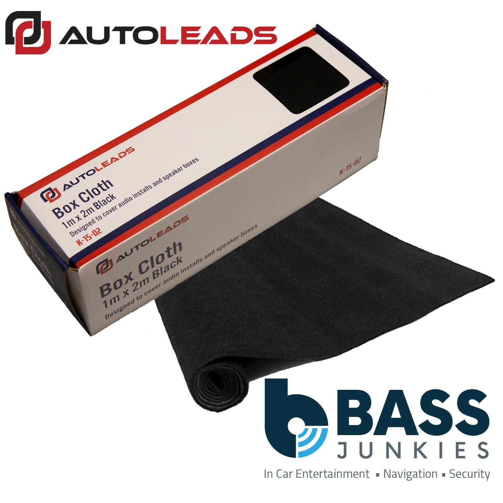 Autoleads K-15-02 1 Metre x 2 Metre Black Car Van Bass Subwoofer Box Carpet