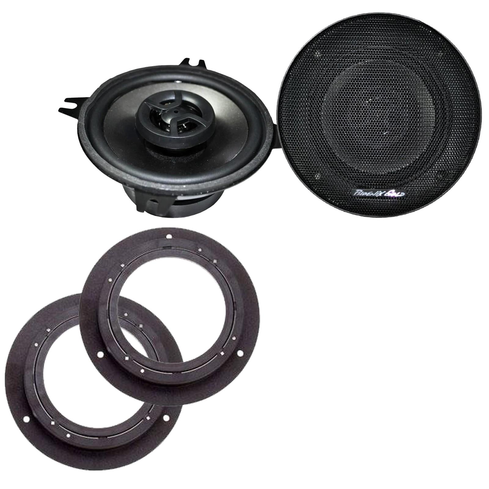 Phoenix Gold Z4CX 100mm/10cm/4" 2-Way Coaxial Car speakers (Per Pair Max 140|70 watts RMS) Fits Mercedes A-Class 2004-12