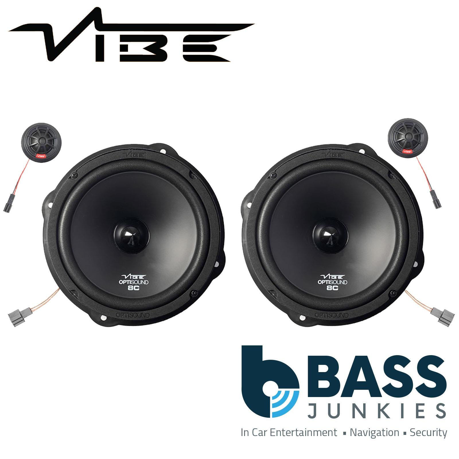 VIBE OPTI8A3-V0 2-Way 8" 4Ohm 360W Audi A3 A6 Q3 Q5 Car Front Door Speaker Kit