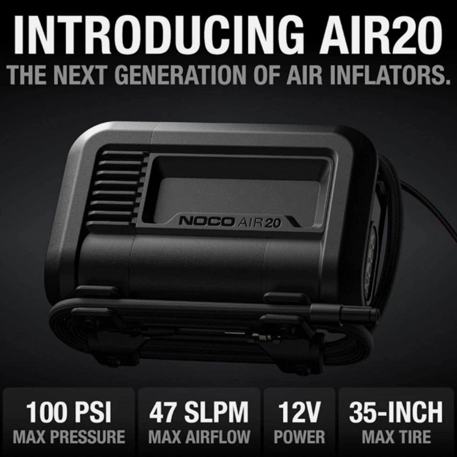 NOCO AIR20 - 20A Portable Digital Tyre Inflator Air Compressor 12V