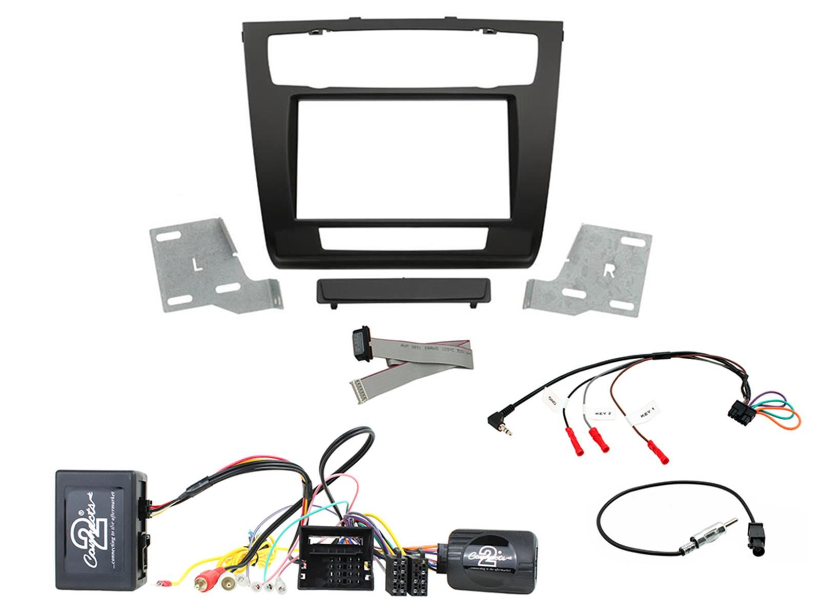 Connects2 CTKBM26 BMW 1 Series 2007 - 2013 Double Din Car Stereo Fascia Fitting Kit