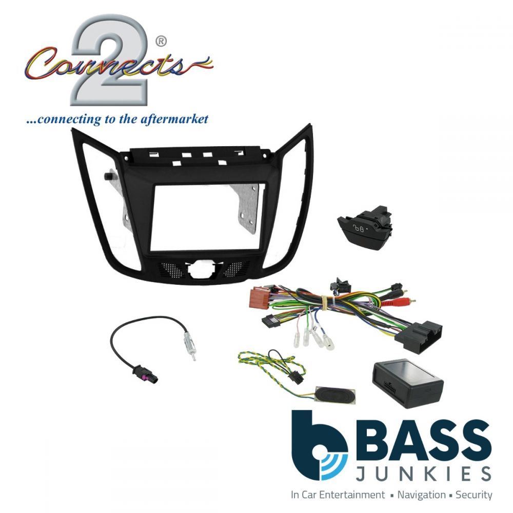 Connects2 CTKFD39C Ford C-Max 2011 On Car Stereo Double Din Fascia Steering Wheel Interface Kit
